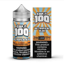 Keep it 100 OG Tropical Blue (Blue Slushie Tropical) 100ml E-Liquid | thesmokeplug.com