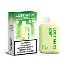  Lemon Mint Flavored EBDesign LOST MARY OS5000 Disposable Vape Device - 5000 Puffs | thesmokeplug.com -  1PC | thesmokeplug.com