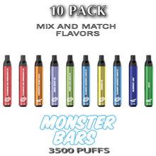 Monster Bars Disposable Vape Device by Jam Monster  –  10PK