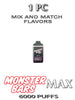 Monster Bars MAX Disposable Vape Device by Jam Monster – 1PC