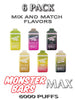 Monster Bars MAX Disposable Vape Device by Jam Monster – 6PK