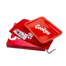 Red Cookies Rolling Tray Led Usb Charging Luminous Plate Smoking Accessories - The Smoke Plug