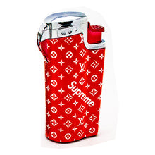 Red Supreme Addition Pre Wrapped Triple Torch Lighter - The Smoke Plug