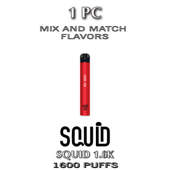 Squid 1.6K Disposable Vape Device | 1600 Puffs  –  1PC