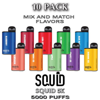 Squid 5K Disposable Vape Device | 5000 Puffs  –  10PK