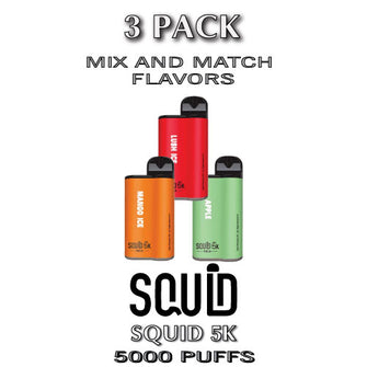 Squid 5K Disposable Vape Device | 5000 Puffs  –  3PK