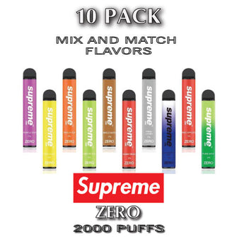 Supreme ZERO Disposable Vape  –  10PK