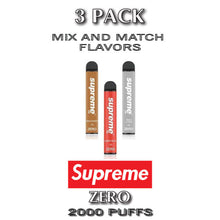 Supreme ZERO Disposable Vape  –  3PK