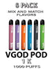 VGOD POD 1K Disposable Vape Pod Device – 6PK