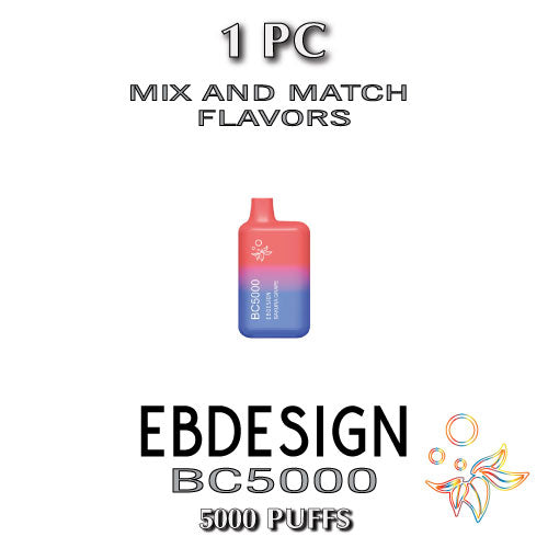 EB Create BC5000 5% Disposable Vape Device - 1PC The Smoke Plug EB Create BC5000 5% Disposable Vape Device - 1PC The Smoke Plug