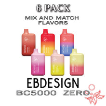 EB Design (formerly Elf Bar) BC5000 0% ZERO Disposable Vape Device  –  6PK