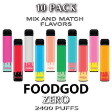 Foodgod ZERO 0% Disposable Vape – 10PK