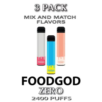 Foodgod ZERO 0% Disposable Vape  –  3PK