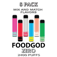 Foodgod ZERO 0% Disposable Vape  –  6PK