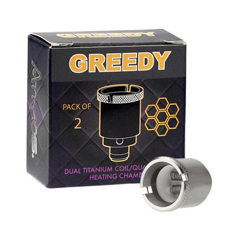 Greedy Chamber Dual Titanium Coil 2 Pack - The Smoke Plug
