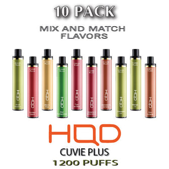 HQD Cuvie Plus Disposable Vape Pod  –  10PK