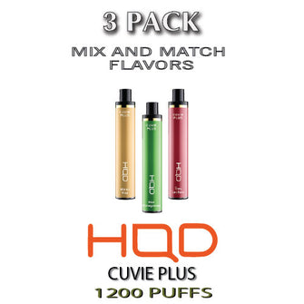 HQD Cuvie Plus Disposable Vape Pod – 3PK