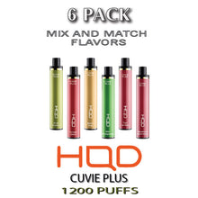 HQD Cuvie Plus Disposable Vape Pod  –  6PK