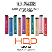 HQD Maxim Disposable Vape Pod  –  10PK