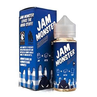 Jam Monster Blueberry 100ml 0Mg E-Liquid | thesmokeplug.com