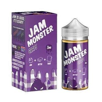 Jam Monster Grape 100ml 0Mg E-Liquid | thesmokeplug.com