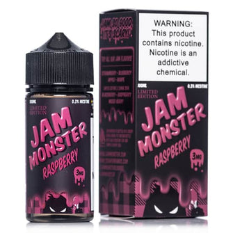Jam Monster Raspberry 100ml 0Mg E-Liquid | thesmokeplug.com