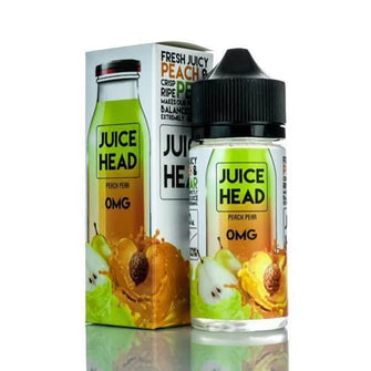 Juice Head Peach Pear 100ml 0Mg E-Liquid | thesmokeplug.com