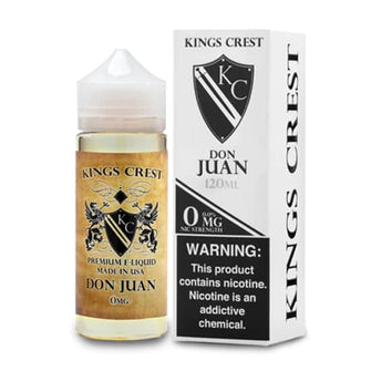 Kings Crest Don Juan 120ml 0Mg E-Liquid | thesmokeplug.com