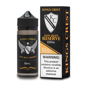 Kings Crest Don Juan Reserve 120ml 0Mg E-Liquid | thesmokeplug.com