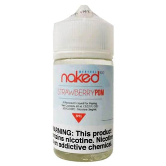 Naked 100 Strawberry Pom 60ml 0Mg E-Liquid | thesmokeplug.com