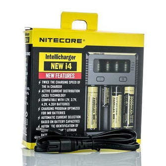 Nitecore New I4 Intellicharger Battery Charger Four Bay 1 - The Smoke Plug