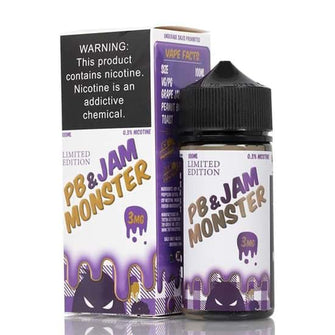 Pb Jam Monster Grape 100ml 0Mg E-Liquid | thesmokeplug.com