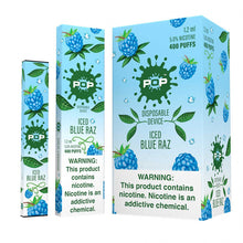 Pop Iced Blue Raz Disposable Vape Pod 10Pk – The Smoke Plug