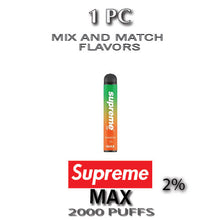 Supreme MAX 2% Disposable Vape Device – 1PC