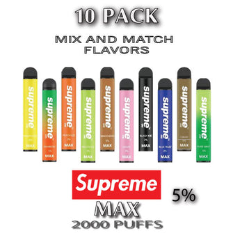 Supreme MAX Disposable Vape Device | 2000 Puffs – 10PK