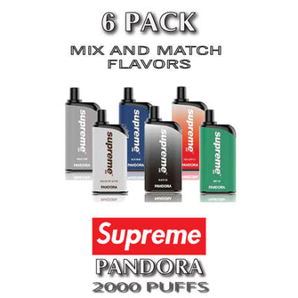 Supreme Pandora Disposable Vape Device | 5500 Puffs – 6PK