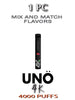 Uno 4K Disposable Vape Pod – 1PC