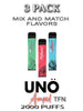 Uno AMPED TFN Disposable Vape Pod – 3PK