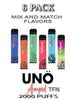 Uno AMPED TFN Disposable Vape Pod – 6PK