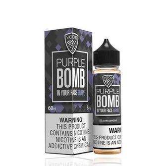 Vgod Purple Bomb 60ml 0Mg E-Liquid | thesmokeplug.com