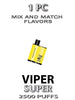 Viper SUPER Disposable Vape | 2500 Puffs – 1PC