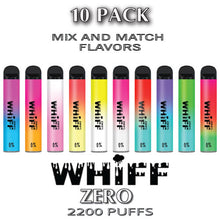 Whiff ZERO 0% Disposable Vape Device  –  10PK