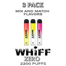 Whiff ZERO 0% Disposable Vape Device  –  3PK